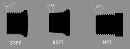 BSP против штуцеров потока NPT